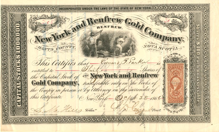 New York and Renfrew Gold Co.